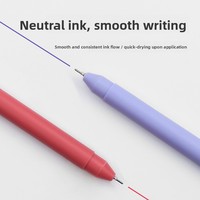 Stylo gel non effaçable couleur Morandi style chinois 0,5 mm, stylo pinceau en plastique coloré Macaron pour le bureau et l'école