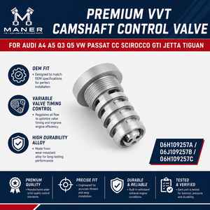 วาล์วควบคุมเพลาลูกเบี้ยว MANER VVT รุ่น OE 06H109257A 06J109257B 06H109257C สำหรับเครื่องยนต์ EA888 Gen2 รถยนต์ Audi A4 A5 Q3 Q5 VW Passat CC GTI Jetta - Product Image 4