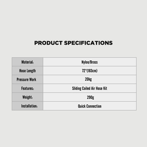 Kit de Manguera de Aire Enrollada Deslizante - Product Image 3