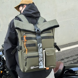 Sac à dos Mycare pour homme, vert militaire, sac pour ordinateur portable de 16 pouces, pour les voyages et les étudiants - Product Image 1