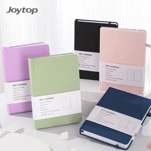 Joytop 2303-6 Vente en gros Bureau d'affaires A5 Simple Lin Tissu Art Relié Bullet Schedule Journal Notebook Journal