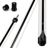 Queue de billard de haute qualité PREOAIDR 3142 en bois d'érable et acier inoxydable, joint central durable, 13 mm, 1/2, billard, snooker, nine-ball, 2 pièces