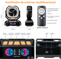 personnalisé 40000mAh avec batterie externe LED, ventilateurs de table solaires d'extérieur pour cadeau à la maison