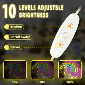 Paint Dreams Letreros Neon LED indoor hanging ambient light shop <b>sign</b> wall decoration light entrance indicator light Customized - Product Image 3
