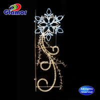 Iluminación Decorativa para Exteriores IP65 Impermeable, Luz LED 2D con Motivos Navideños para Festividades