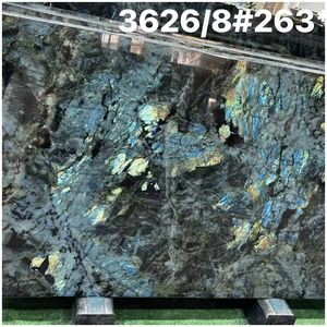 יוקרה סִגְנוֹן לוחות גרניט כחול לברדוריט אבן טבעית למשטח מטבח משטח שולחן קפה - Product Image 6