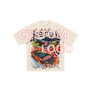 เสื้อยืดผู้ชายผ้าฝ้ายทอคุณภาพสูง 100% ทรงโอเวอร์ไซส์ หนัก 260gsm สไตล์สตรีทแวร์ รับสกรีนลายตามสั่ง จากผู้ผลิต - Product Image 5