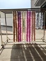 Haute qualité grandes plumes d'autruche Boa 2 couleurs dégradé teint pour Costumes de carnaval Design usine en gros