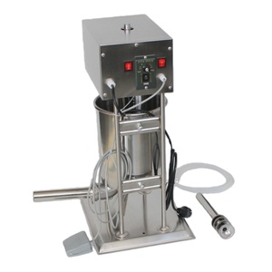 Petite machine <span class=keywords><strong>à</strong></span> farcir les saucisses <span class=keywords><strong>électrique</strong></span> verticale commerciale, <span class=keywords><strong>poussoir</strong></span> <span class=keywords><strong>à</strong></span> saucisses en acier inoxydable - Product Image 3