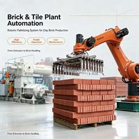 Robot de apilamiento y colocación de ladrillos para hornos túnel, automático, extrusora de arcilla, bloques de construcción, línea de producción de ladrillos