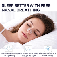 Bandelettes nasales transparentes en PE 66*20mm Hypoallergéniques Sans Latex Amélioration du Sommeil Emballage Personnalisé Disponible Certificat CE et ISO9001