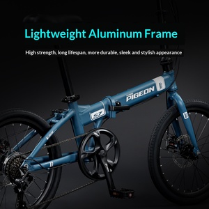 Novo Modelo 2026 FD20 Bicicleta Dobrável da Marca Feige em Liga de Alumínio Unissex Ultra-Leve Portátil para Deslocamento Sem Necessidade de Montagem - Product Image 2