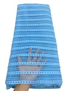 Tela de encaje de <span class=keywords><strong>guipur</strong></span> <span class=keywords><strong>con</strong></span> <span class=keywords><strong>bordado</strong></span> de cordón de calidad Bestway <span class=keywords><strong>con</strong></span> <span class=keywords><strong>piedras</strong></span> - Product Image 2