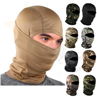 Personnalisé 1 Trou Cagoule Article Fermeture Éclair Skimask Date Hiver Coupe-Vent Ful Visage Flleece Moto Msak Ski pour Hommes Chapeau Earflat