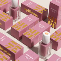 Emballage cosmétique biodégradable haut de gamme pour vernis à ongles et maquillage, boîte rigide en forme de livre créative avec tiroir en papier, logo imprimé spécial