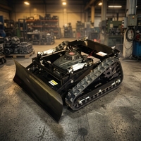 Tondeuse à gazon industrielle à essence 4 temps à double cylindre 4000W CE EPA pour pentes de jardin, tracteur robot et pelle à neige