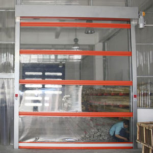 Portes à Enroulement Rapides en PVC pour Usage Extérieur dans les Environnements Industriels, Portes à Enroulement Transparentes Isolées Thermiquement - Product Image 1