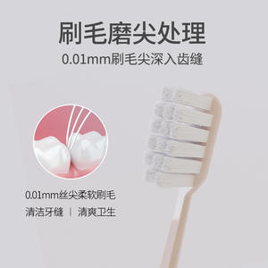 Morandi Factory Direct Lot de 4 brosses à dents pour adultes à tête petite, poils doux haute densité, antibactériennes, idéales pour la vente en gros - Product Image 3