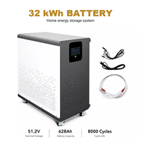 Sistem Penyimpanan Energi Baterai Surya BESS Bersertifikasi CE 32kWh 680Ah 51.2V, Baterai Lithium Surya dengan Sel Grade A
