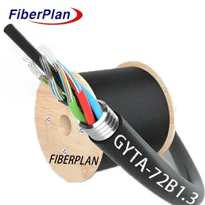 Fiberplan GYTA Gyts Armored Fiber Cable 1 2 4 6 8 12 24 48 72 96 Core Aerial Armoured Fiber Optic Cable