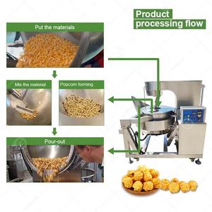 Mushroom Large Scale <span class=keywords><strong>Microondas</strong></span> Gourmet Caramel <span class=keywords><strong>Pop</strong></span> <span class=keywords><strong>Corn</strong></span> Popper Machine Línea de producción comercial de palomitas de maíz - Product Image 5