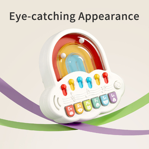 <span class=keywords><strong>Piano</strong></span> Musical Electrónico Portátil Mini para Niños, Juguete con Botones, Funciona con Pilas, Plástico ABS, 4 Modos Musicales - Product Image 1