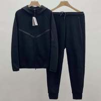 Jaket Hoodie Tech Fleece Baru Dengan Logo, Setelan Olahraga Pria Dua Potong, Pakaian Santai, Tech Conjunto Tracksuit