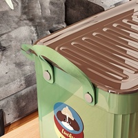 OWNSWING Boîte de rangement pour articles divers en plastique à motif de dessin animé Boîtes de rangement pour jouets et collations Organisateur de rangement avec poignée et couvercle