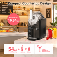 Machine à granita professionnelle à usage domestique, 1 réservoir, pour glace carbonatée et granita, moins chère