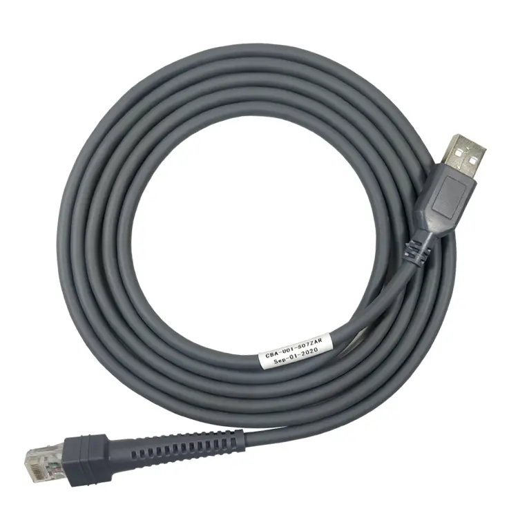 Качественный кабель 2 м Rj45 К USB a male POS кассовый аппарат 1d 2d Qr-кабель для Motorola Symbol 2208 4208 сканер штрих-кода Usb-кабель