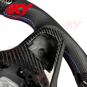Volant sport en fibre de carbone véritable avec LED pour BMW G05 G20 G30 G2X G3X X5 X3M X4M M2 M3 M4 M5 M8 Z4 740i 540i 440i 340i 330i - Product Image 2