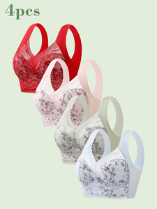Biancheria intima senza cuciture, seno piccolo da donna, sport estivi sottili, un bellissimo reggiseno a coppa fisso tipo gilet senza anello in acciaio - Product Image 4