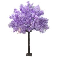 Arbre artificiel en fleurs de cerisier violet, grand format, fait main, écologique, pour événements extérieurs, mariages, remises de diplômes, centres commerciaux - Vente en gros