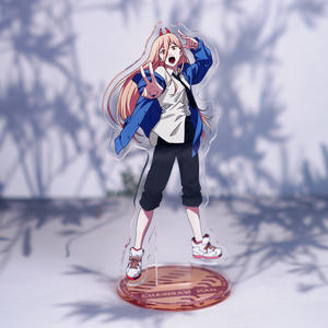 6 colores 15cm alta calidad Anime Denji Makima Power <span class=keywords><strong>Aki</strong></span> Hayakawa Pochita soporte acrílico para decoración como regalo de promoción - Product Image 4