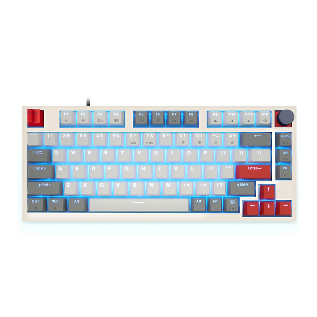 New Arrival Skyloong GK75 PBT&ABS 75%Keys RGB Tir-mode Support Dual System Programmable Optical Switch Keyboard for Gaming PC