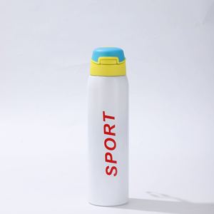 Bouteille d'eau sport isotherme portable en acier inoxydable 304 de 500 ml avec logo personnalisé, bouchon rabattable, pour activités de plein air, gym, randonnée, OEM - Product Image 4