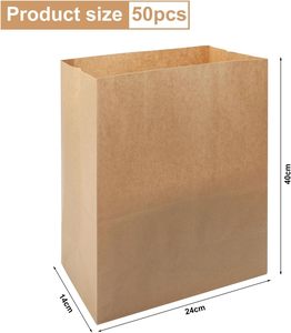 Biểu Tượng Tùy Chỉnh 100 Mảnh Nâu Kraft Túi Giấy Chất Lượng Cao Cầm Tay Cho Sinh Nhật Giáng Sinh Đảng & Quà Tặng Triển Lãm Sử Dụng - Product Image 2