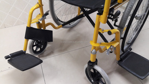 Brother Medical Respaldo desmontable Reposapiés Portátil para discapacitados Ancianos Silla de ruedas manual Marco de acero Silla de ruedas manual plegable - Product Image 3