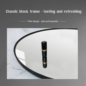 <span class=keywords><strong>Miroir</strong></span> <span class=keywords><strong>de</strong></span> <span class=keywords><strong>salle</strong></span> <span class=keywords><strong>de</strong></span> <span class=keywords><strong>bain</strong></span> avec forme ovale extra-haute et cadre noir mat lisse, lumière chaude intégrée pour <span class=keywords><strong>salle</strong></span> <span class=keywords><strong>de</strong></span> <span class=keywords><strong>bain</strong></span> - Product Image 4