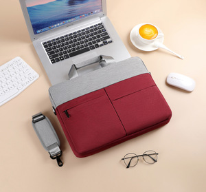 Sleeve Handle Polyester Handbag Style Waterproof Lightweight Protective Shoulder New Business <b>Backpack</b> <b>Laptop</b> Bag - Product Image 4