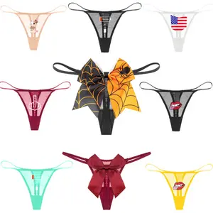 New Ultra-Thin Mesh Transparent Panties Women's Low-Waist Thong For Lady Girls Bikini Pantys