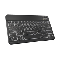Tablette clavier thaïlandais et arabe rétroéclairée de 10 pouces rechargeable, nouvelle interface BT, fonctionnement à ciseaux, sans fil, nouvelle et améliorée