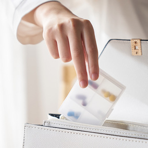 Miniature Six-Compartment Pill Box Transparent Sealed Moisture Proof Portable Medicine Storage Case - Product Image 2