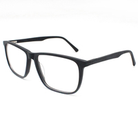 Montures de lunettes optiques classiques en acétate transparent pour unisexe, 4 couleurs, logo personnalisé