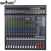 Table de mixage audio professionnelle 16 canaux pour console de mixage studio DJ DSP 99 USB Reverb Effect PAD Audiomixer