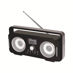 Portable Dual <b>Speaker</b> FM Radio With Digital Display Clock TF Card MP3 Player And Remote Control For Home Desktop Use - Product Image 6