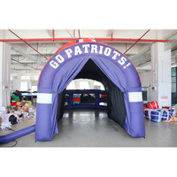 Tunnel d'entrée gonflable personnalisé pour événements sportifs, équipes de football, course à pied, avec casque