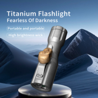 Alat Penerangan Taktis LED Mini EDC yang Dapat Diisi Ulang dan Tahan Lama dengan Desain Pencahayaan dan Sirkuit, Alat Tangan EDC Titanium