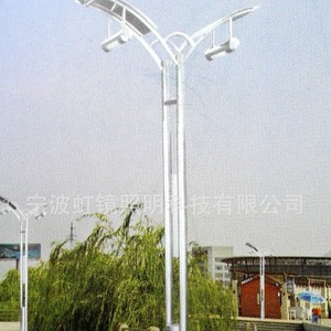 ไฟสวนโซลาร์เซลล์ Hongjing Lighting แบบสองหัว อลูมิเนียมอัลลอยด์ 60V DC อายุการใช้งาน 50000 ชั่วโมง กันน้ำ สำหรับภายนอกอาคาร - Product Image 1
