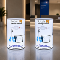 Stand de réception pop-up en aluminium de haute qualité, comptoir sur pied pour promotion en salon professionnel, table publicitaire exclusive